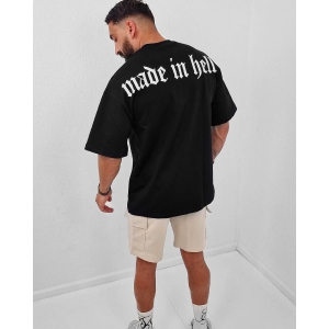 Made in Hell - Gym Oversized T Shirt-Black / 2XL - 48