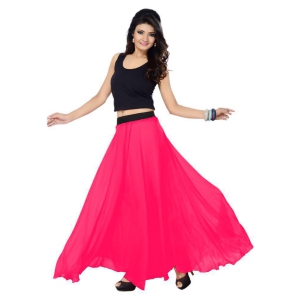 Sttoffa Georgette A-Line Skirt - Pink - 36