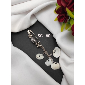 Silver Saree Pin  For  Women (kodi)