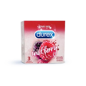 Durex Extra Thin Wild Strawberry 3N