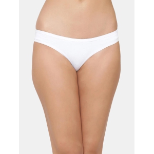 Women’s Solid White Low-Rise Thong Brief | SUNNY-WH-1 |-XL