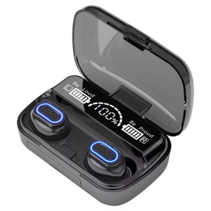 VEhop R18PRO Bluetooth True Wireless (TWS) In Ear 30 Hours Playback Low Latency,Powerfull bass IPX4(Splash & Sweat Proof) Black