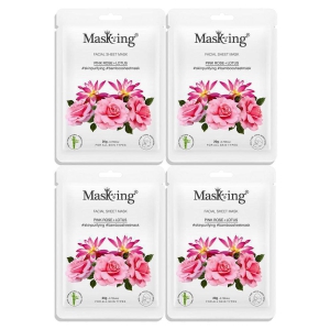 masking-pink-rose-lotus-bamboo-face-sheet-mask-80-ml-pack-of-4