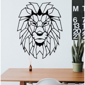 Lion Face Metal Wall Art