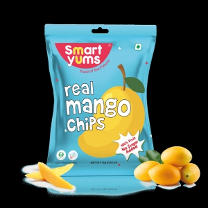 Smart Yums Real Mango Chips | 100% Dried Fruit Snack | No Added Sugar | Combo Pack-Pack of 10