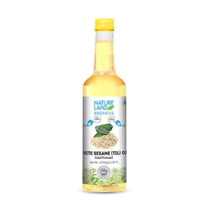 Natureland Organics White Sesame Oil, 1 L