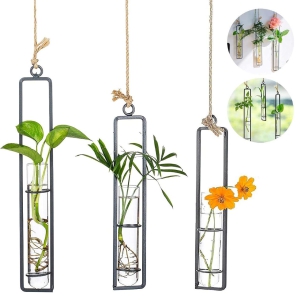 Metal Wall Hanging Test Tube Planter