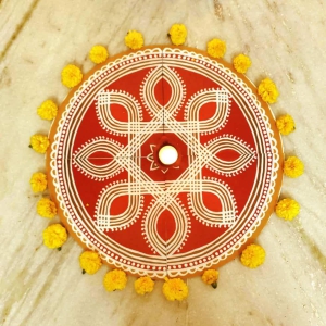 Handpainted Rangoli Bundle - Round shaped