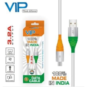 VIP 3.2A FAST USB CHARGING CABLE TIRANGA COLOUR