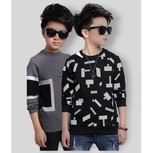 Force - Multi Color Cotton Boy's Round neck ( Pack of 2 ) - None