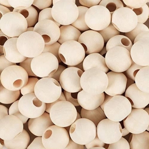 Natural Wooden Beads 25 mm-25mm / 75