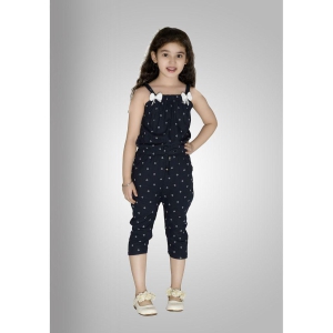 Arshia Fashions - Black Cotton Blend Girls Jumpsuit ( Pack of 1 ) - None