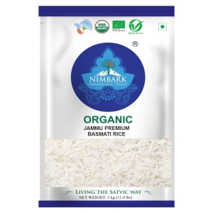 Nimbark's Organic Basmati Rice White - 5KG | Natural White Basmati Rice