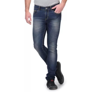 Men Slim Mid Rise Blue Jeans