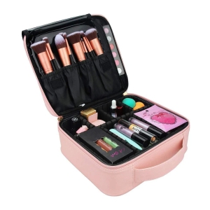 House Of Quirk Pink Makeup Cosmetic Storage Case