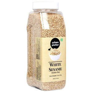 Urban Platter White Sesame (Safed Til) Seeds Shaker Jar, 600g