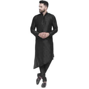 Banity Bey Dupion Silk Stylish Trail Cut Kurta for Men