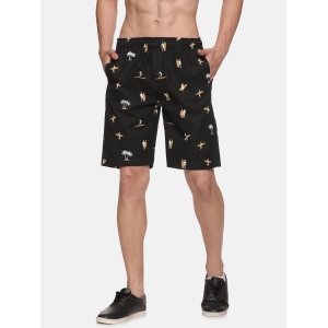 brazil-mens-tropical-printed-black-shorts-2xl