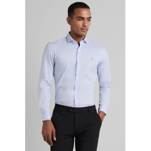 Men Blue Super Slim Fit Formal Full Sleeves Formal Shirt