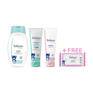 Mild & Gentle Baby Diaper + Body Care Trio