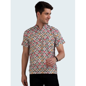 Geofloral Printed Half Sleeves Kurta Shirt