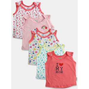 OHMS Baby Shoulder Button Tops Vest Pack of 5