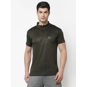 Uzarus - Military Green Polyester Regular Fit Mens Sports T-Shirt ( Pack of 1 ) - None