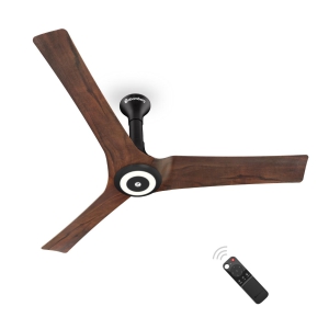 Atomberg Aris Starlight IOT Enabled 1200 mm BLDC Motor with Remote 3 Blade Ceiling Fan(Dark Teakwood)