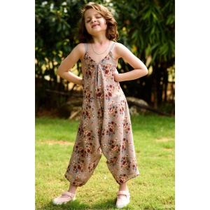 Laurel Green Palazzo Jumpsuit Kids-1 - 2 Years