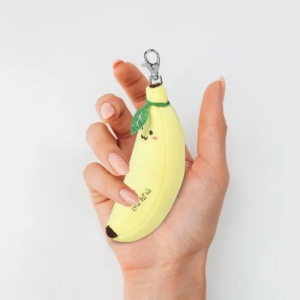 Small Banana Plush Key Chain
