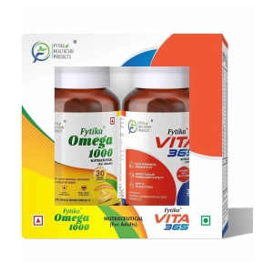 Fytika Vita 365- 30 Tabs + Omega 1000- 30 Caps, Combo (Pack of 2)