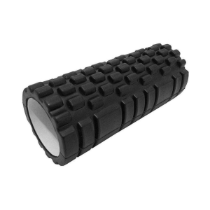 Yoga Foam Roller - Exercise and Massage Your Body, Now Comes with New Acupressure Technique-Black - M