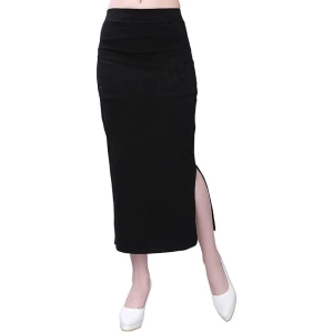 JASH CREATION Black Polyester Women's Straight Skirt ( Pack of 1 ) - None