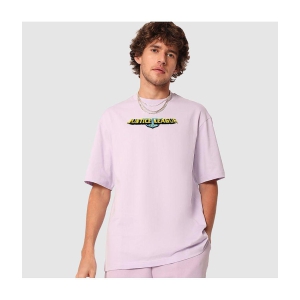 Bewakoof - Purple Cotton Oversized Fit Men's T-Shirt ( Pack of 1 ) - None