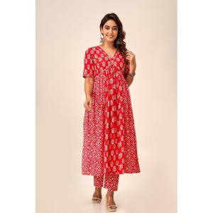 fabbibaprints-cotton-printed-a-line-womens-kurti-red-pack-of-1-none