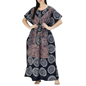 Ukal Cotton Regular Printed Round Neck Floor Length Nighty Night Gown Maxi