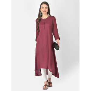 pistaa-wine-viscose-womens-asymmetrical-kurti-pack-of-1-none