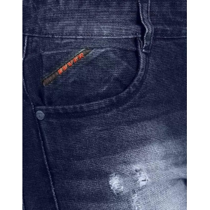 Men Slim Mid Rise Blue Jeans