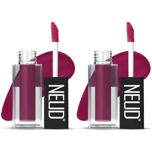 NEUD Matte Liquid Lipstick Mauve-a-licious with Jojoba Oil, Vitamin E and Almond Oil - Smudge Proof 12-hour Stay Formula with Free Lip Gloss