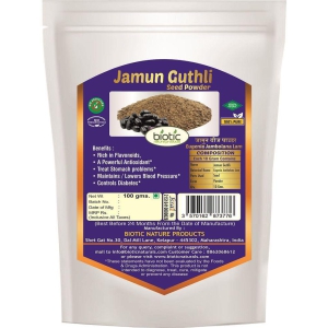 Biotic Jamun Seed Powder | Jamun Guthli Powder 400 gm Pack of 4