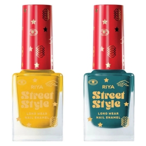 Street Style Multi Glossy Nail Polish ( Pack of 2 )