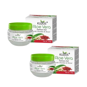 Kudos Aloevera Fairness Gel Chandan Kesar | 100G | Pack of 2