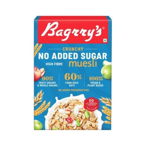 Bagrry's Crunchy No Added Sugar Muesli 500 Gms