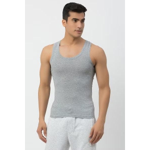 John Players Classic Cotton Vest-L / Grey