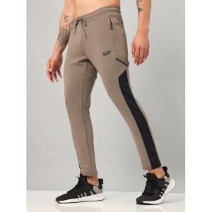 Technosport Stone Grey Polyester Mens Sports Trackpants ( Pack of 1 ) - None