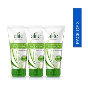 alite Active Neem and Aloe Vera for Clean & Soft Skin 70g Pack of 3 Face Wash (210g)