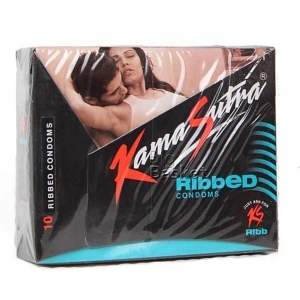 Kamasutra Ribbed Condoms, 12 Pcs