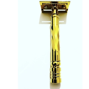 Romer-7 Regalia Antique Gold DE Safety Razor + SS Blade Safety Razor Double Edge 1