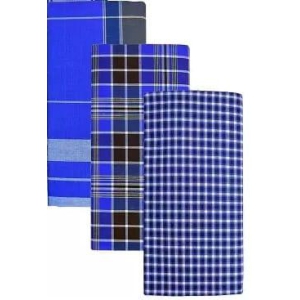 Checkered Striped Multicolor Lungi (Pack of 3)