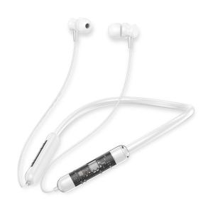 Tecsox In-the-ear Bluetooth Headset with Upto 30h Talktime Deep Bass - White - White